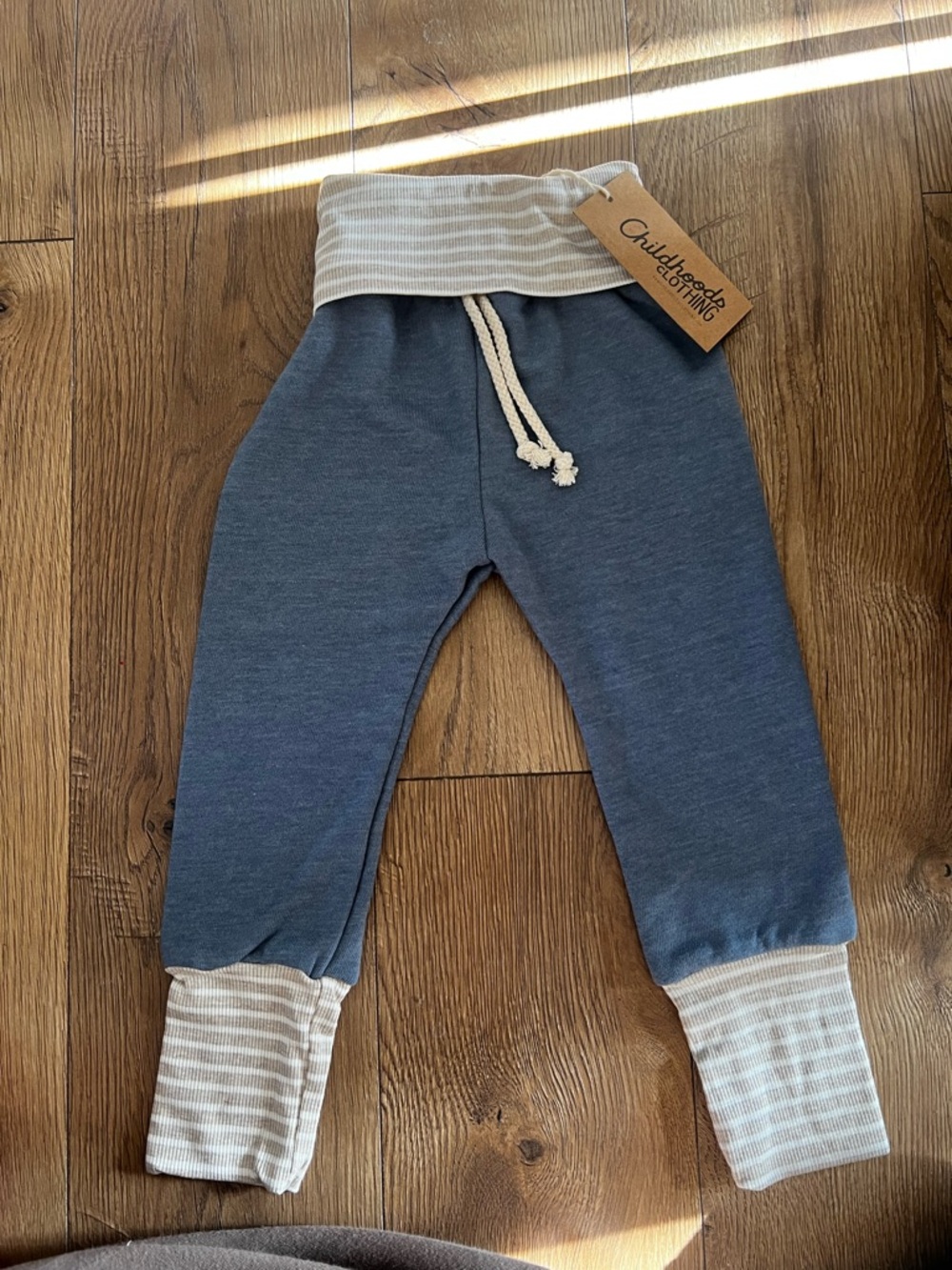 Childhoods Blue with Oatmeal Stripe Skinnies NWT